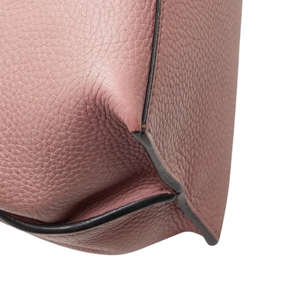 GUCCI Pink Leather Bamboo Shoulder Bag - Picture 7 of 15